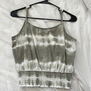 Tie die wash tank top
